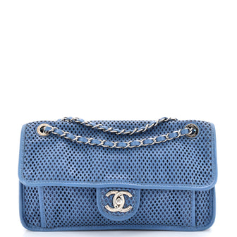 Chanel Up In The Air Flap Bag Perforated Leather Medium