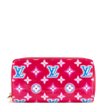 Louis Vuitton Zippy Wallet Valentine Neon Monogram Vernis