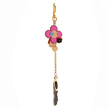 Louis Vuitton BFF Gaston and Vivienne Bag Charm and Key Holder Metal with Monogram Canvas