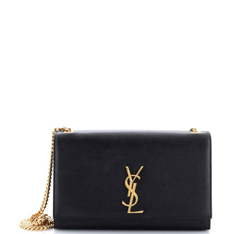 Saint Laurent Classic Monogram Crossbody Bag Grainy Leather Medium