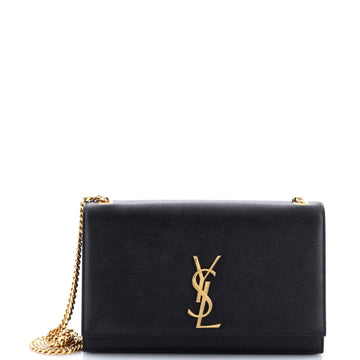Saint Laurent Classic Monogram Crossbody Bag Grainy Leather Medium