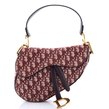 Christian Dior Saddle Handbag Oblique Canvas Medium