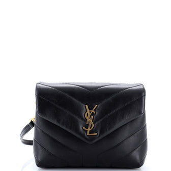 Saint Laurent Loulou Shoulder Bag Matelasse Chevron Leather Toy