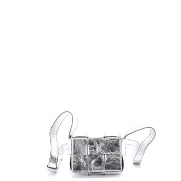 Bottega Veneta Cassette Crossbody Bag Maxi Intrecciato Leather Candy
