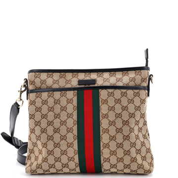 Gucci Web Messenger Bag GG Canvas Medium