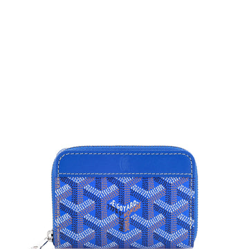 Goyard Matignon Zip Wallet Coated Canvas with Leather Mini