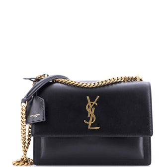 Saint Laurent Sunset Crossbody Bag Leather Medium