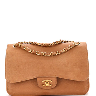 Chanel Classic Pure Double Flap Bag Caviar Jumbo