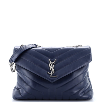 Saint Laurent Loulou Shoulder Bag Matelasse Chevron Leather Medium
