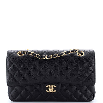 Chanel Classic Double Flap Bag Quilted Caviar Medium