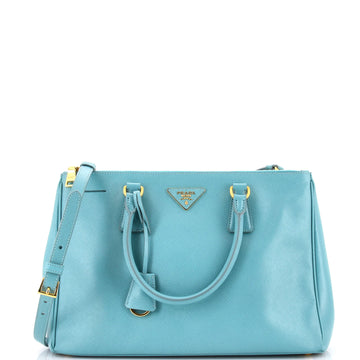 Prada Double Zip Lux Tote Saffiano Leather Medium