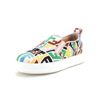 Fendi Women's Fendi Rise Slip-On Sneakers Vertigo Zucca Cotton