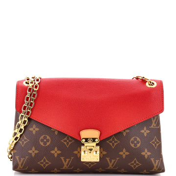Louis Vuitton Pallas Chain Shoulder Bag Monogram Canvas and Calfskin
