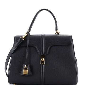 Celine 16 Top Handle Bag Grained Calfskin Medium