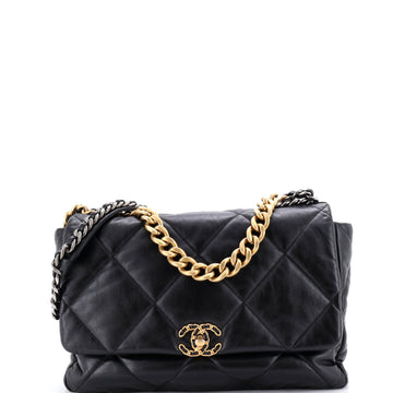 Chanel 19 Flap Bag Quilted Leather Maxi