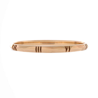 Tiffany & Co. Atlas X Closed Hinged Bracelet 18K Rose Gold Narrow