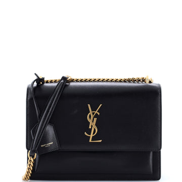 Saint Laurent Sunset Crossbody Bag Leather Medium