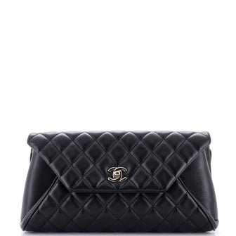 Chanel Fold Up Again Clutch Quilted Lambskin