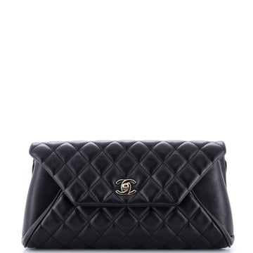 Chanel Fold Up Again Clutch Quilted Lambskin