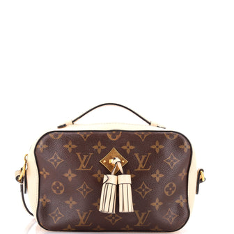 Louis Vuitton Saintonge Handbag Monogram Canvas with Leather