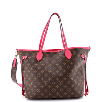 Louis Vuitton Neverfull Bandouliere Inside Out Monogram Canvas and Textile MM