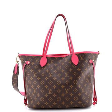 Louis Vuitton Neverfull Bandouliere Inside Out Monogram Canvas and Textile MM