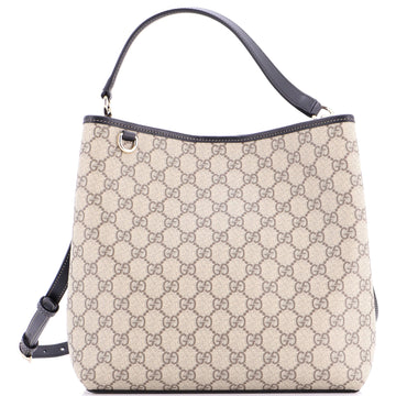 Gucci GG Emblem Bucket Bag GG Coated Canvas Medium