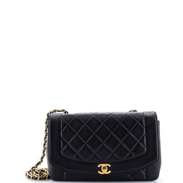 Chanel Vintage Diana Flap Bag Quilted Lambskin Medium