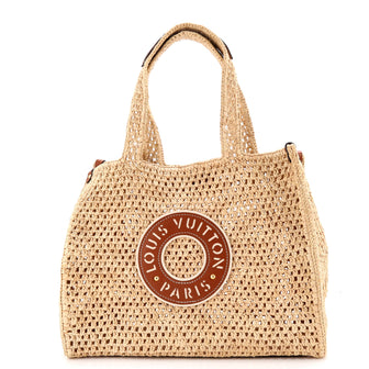 Louis Vuitton OnTheGo Tote By The Pool Crochet Raffia MM
