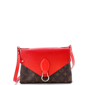 Louis Vuitton Saint Michel Handbag Monogram Canvas and Epi Leather