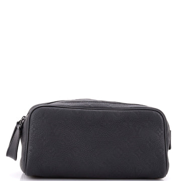 Louis Vuitton Dopp Kit Toiletry Pouch Taurillon Monogram Leather
