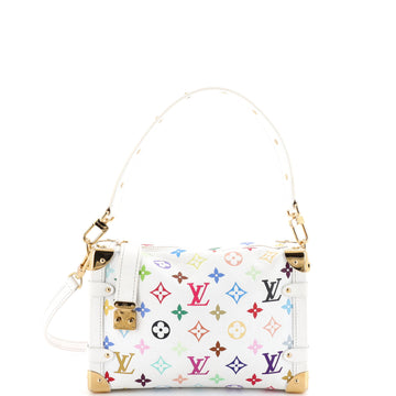 Louis Vuitton x Takashi Murakami Side Trunk Handbag Monogram Multicolor Leather MM