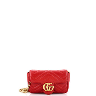 Gucci GG Marmont Flap Bag Matelasse Leather Super Mini