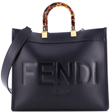 Fendi Sunshine Shopper Tote Leather Medium