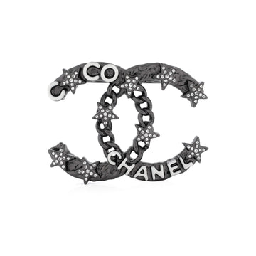Chanel CC Coco Star Brooch Metal with Enamel and Crystal