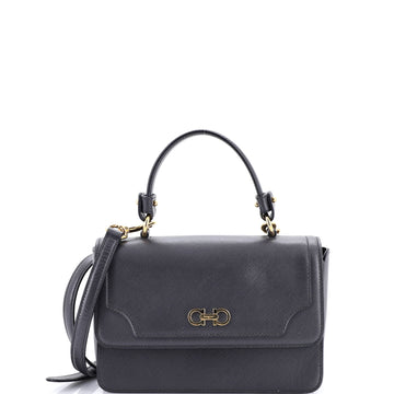 Salvatore Ferragamo Seila Top Handle Bag Leather Small