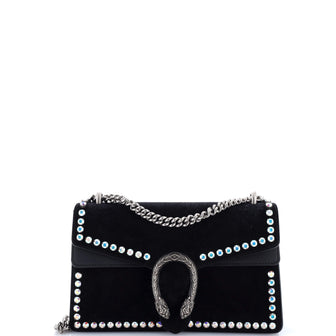 Gucci Dionysus Bag Crystal Embellished Suede Small
