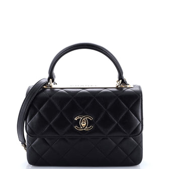 Chanel Trendy CC Top Handle Bag Quilted Lambskin Small