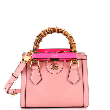Gucci Diana NM Bamboo Handle Tote Leather Mini