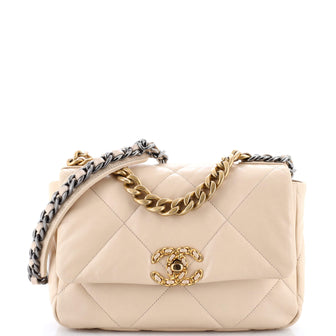 Chanel 19 Flap Bag Quilted Leather Medium
