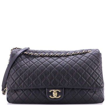 Chanel Airlines CC Flap Bag Quilted Calfskin XXL