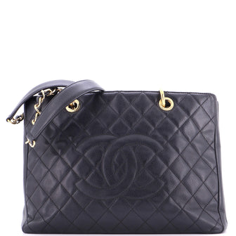 Chanel Grand Shopping Tote Quilted Caviar