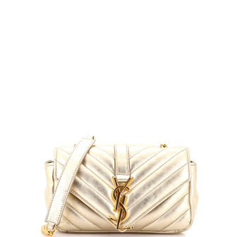 Saint Laurent Classic Monogram Crossbody Bag Matelasse Chevron Leather Baby