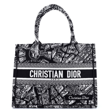 Christian Dior Book Tote Embroidered Canvas Medium