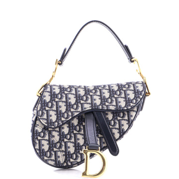 Christian Dior Saddle Handbag Oblique Canvas Mini