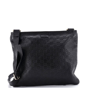 Gucci Convertible Zip Messenger Guccissima Leather Large