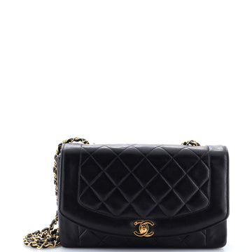 Chanel Vintage Diana Flap Bag Quilted Lambskin Medium