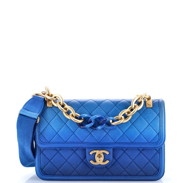 Chanel Sunset On The Sea Flap Bag Quilted Caviar Medium