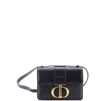 Christian Dior 30 Montaigne Flap Bag Leather Micro