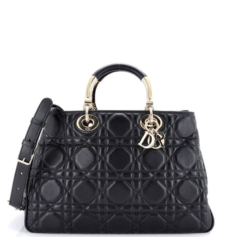 Christian Dior Lady 95.22 Bag Cannage Embossed Leather Large